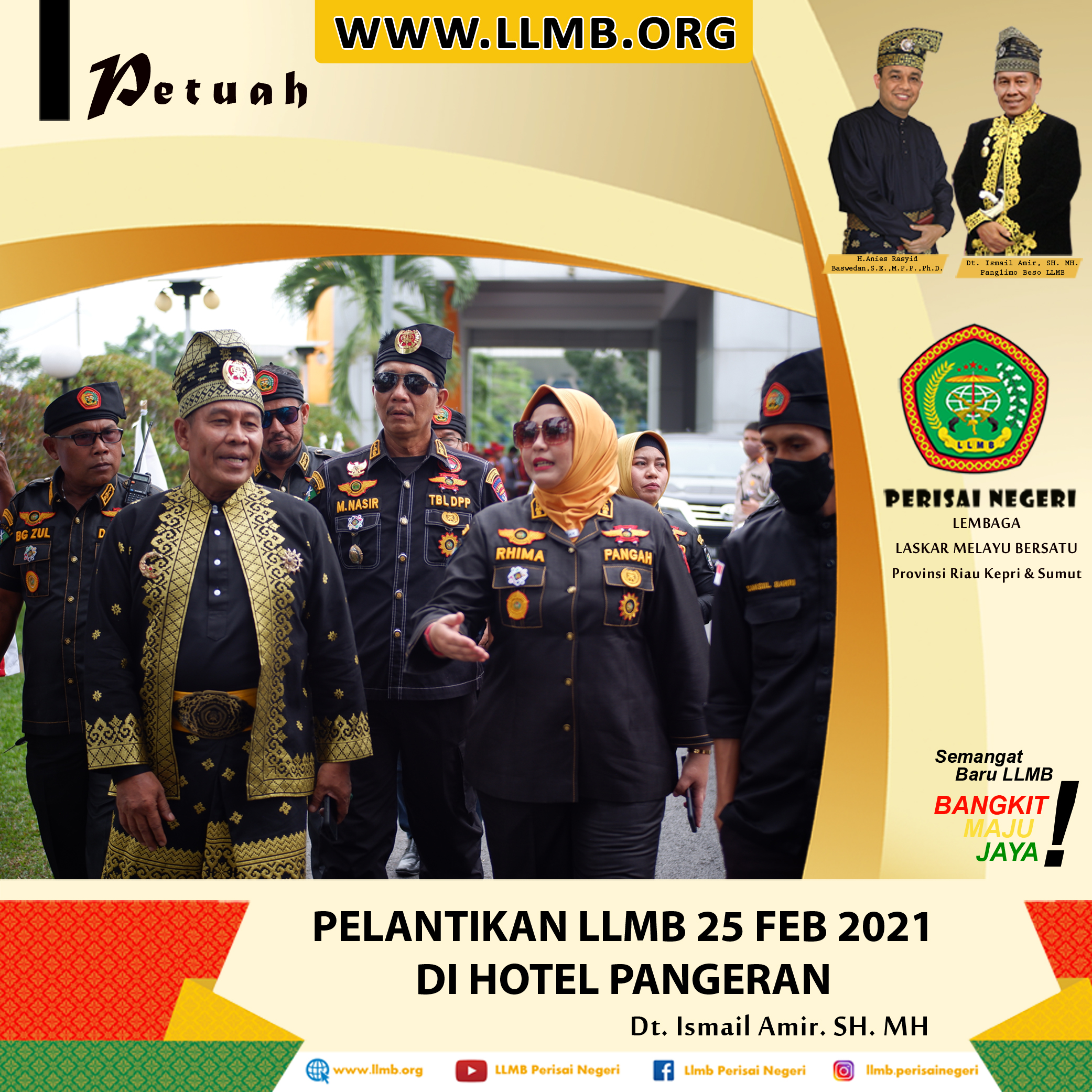 PELANTIKAN LLMB 25 FEB 2021 DI HOTEL PANGERAN